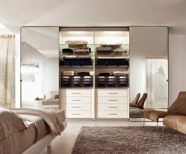 built in wardrobe at the foot of the bed 1